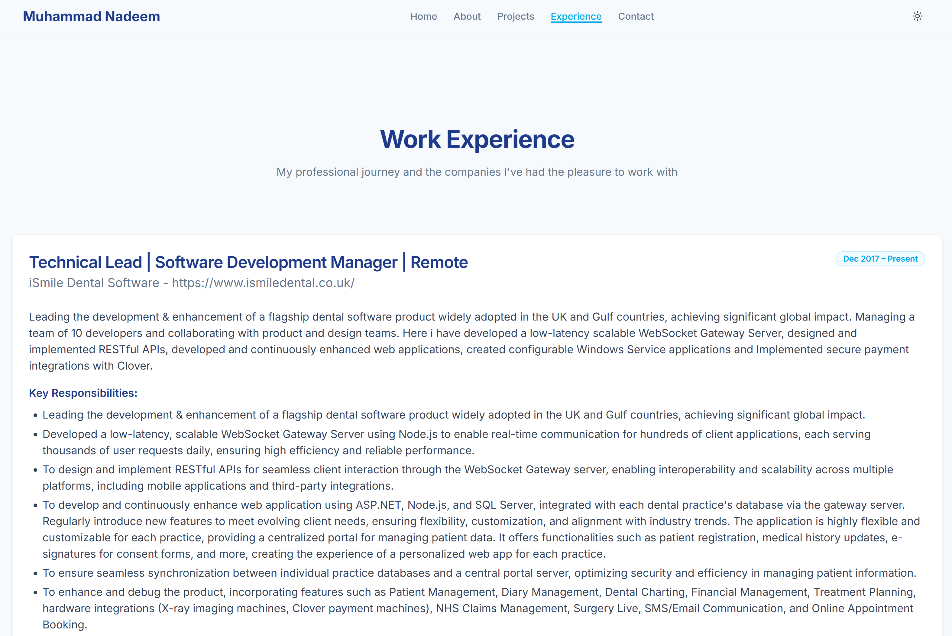 Portfolio Website with Admin Dashboard screenshot 2