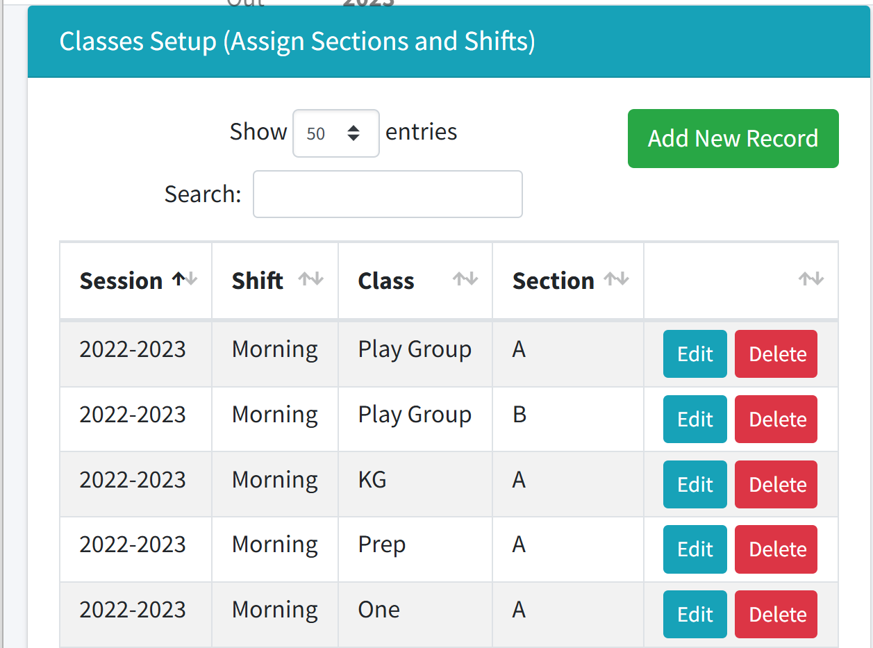 School CMS Web App screenshot 7