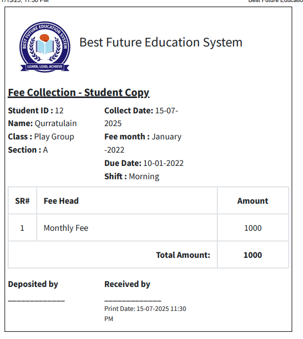 School CMS Web App screenshot 12