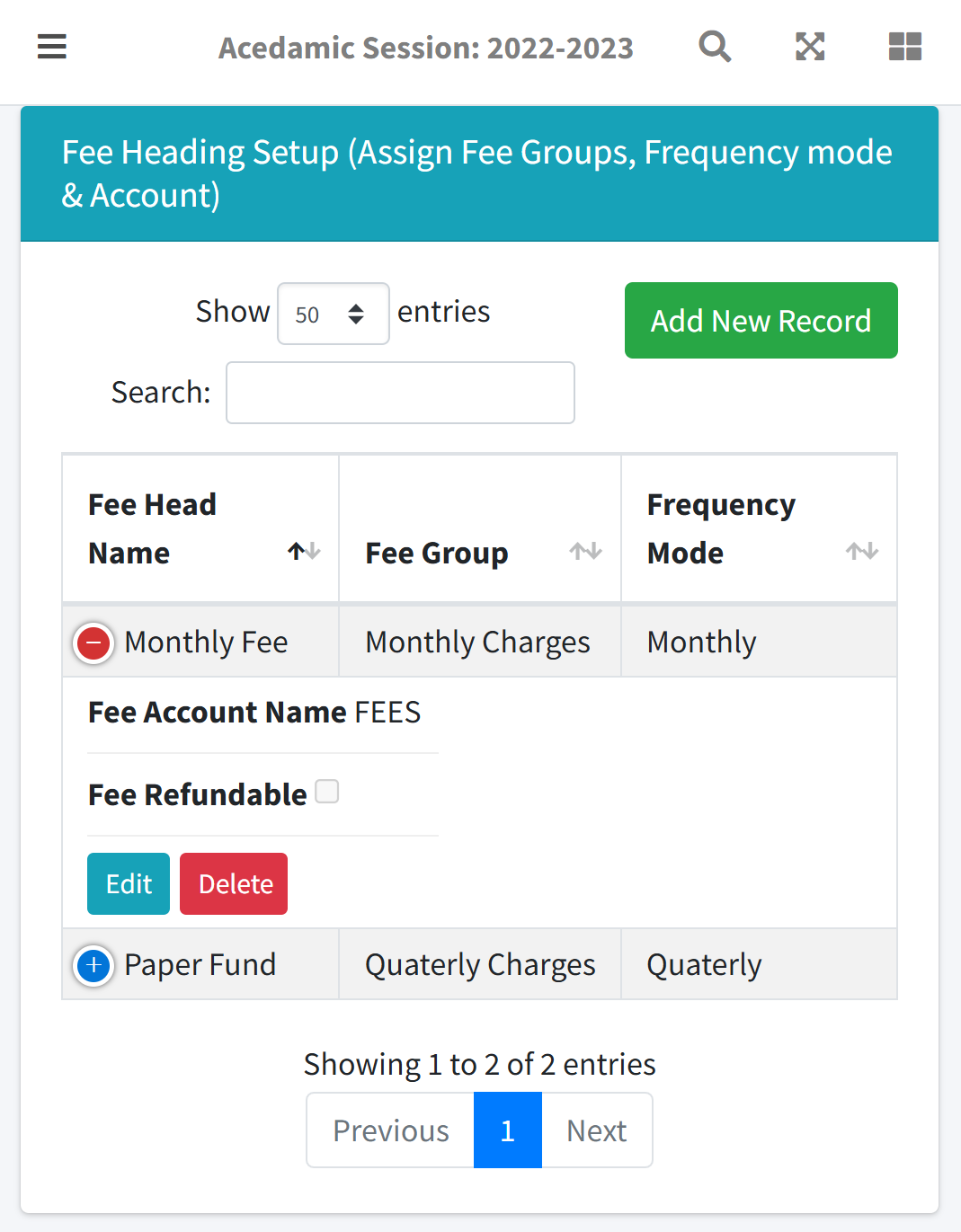 School CMS Web App screenshot 5