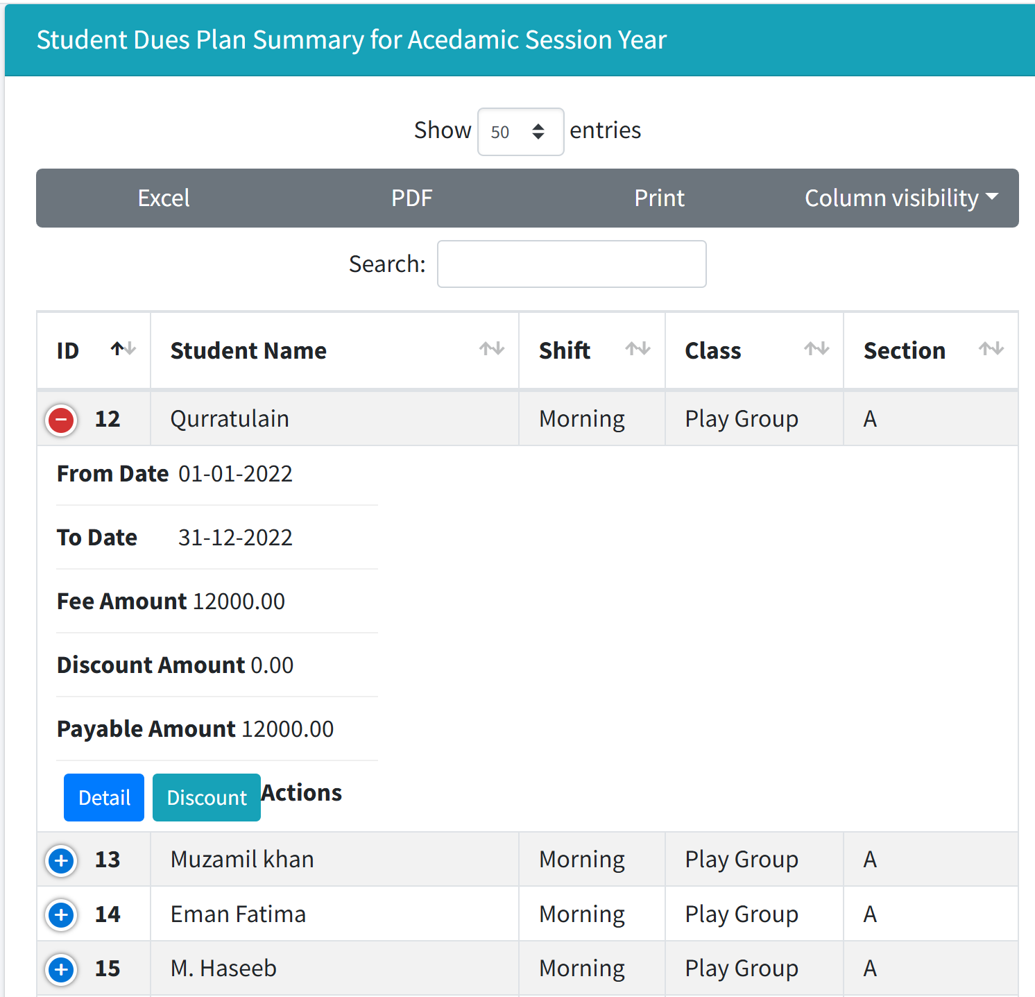School CMS Web App screenshot 8